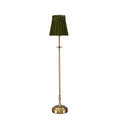 METALL Rechargeable Lamp With 5.5" Olive Green Velvet Lampshade