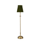 METALL Rechargeable Lamp With 5.5" Olive Green Velvet Lampshade