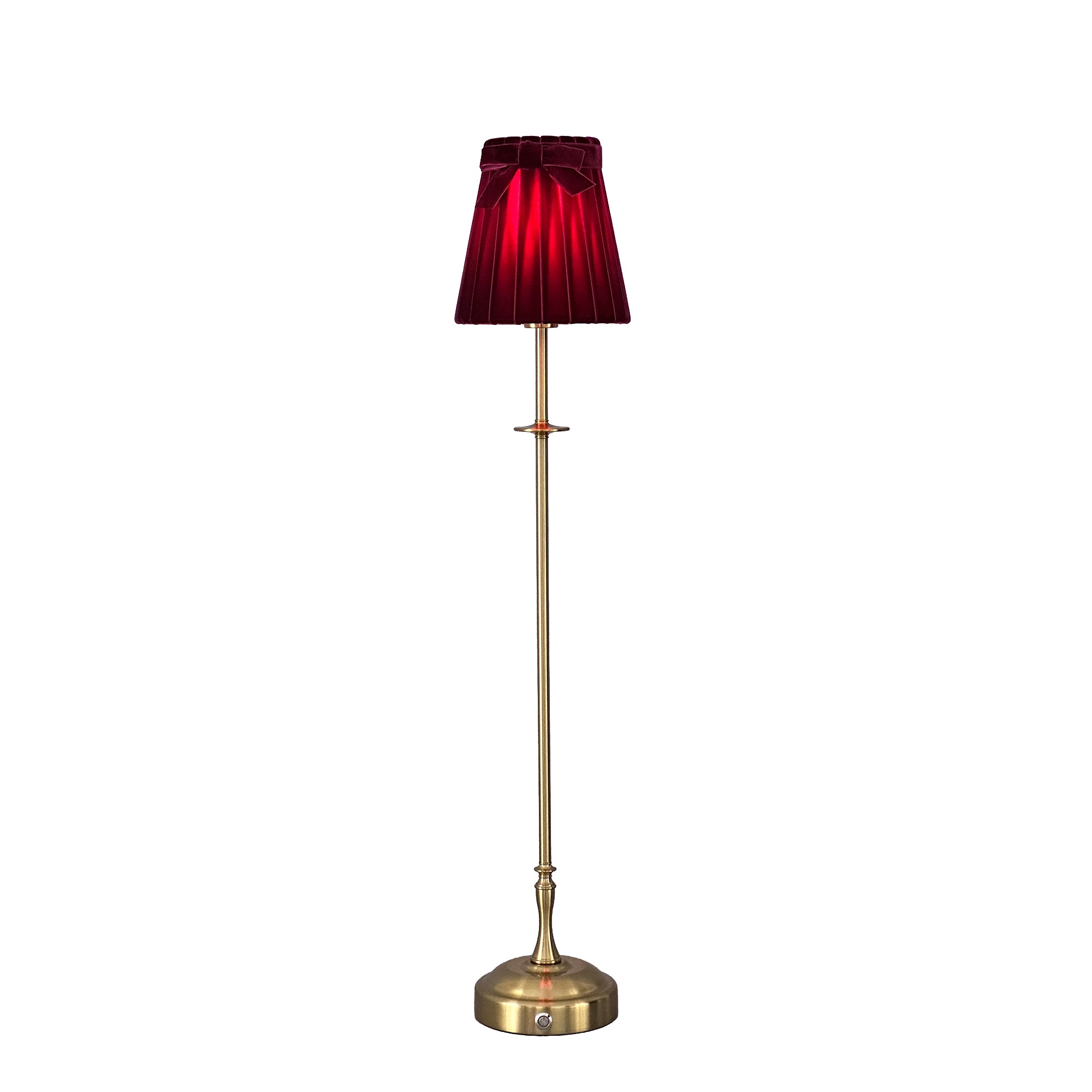 METALL Rechargeable Lamp With 5.5" Vampire Velvet Lampshade