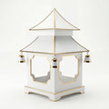 CHINOISERIE IVORY PAGODA LANTERN 11.5"