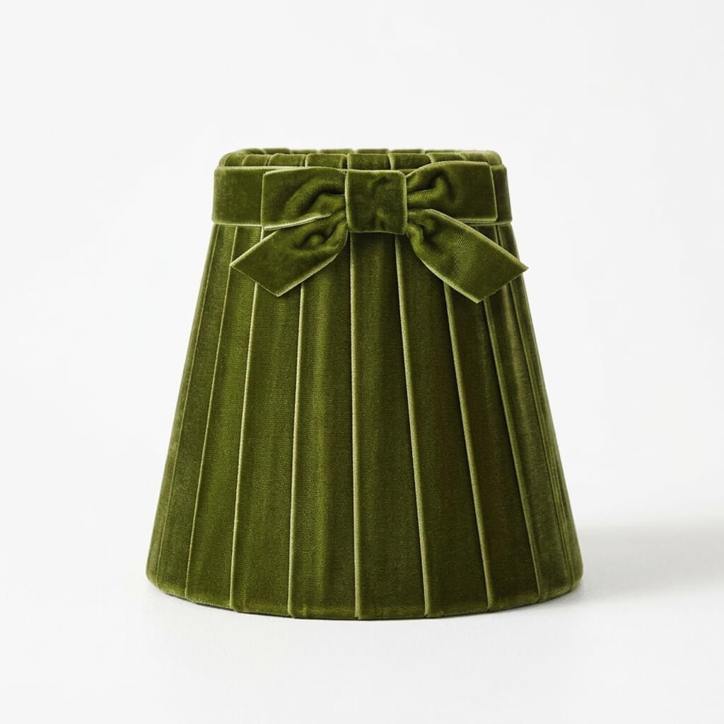 Olive Green Velvet 5.5" Lampshade