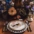 Green Marble Flatware Set for 4