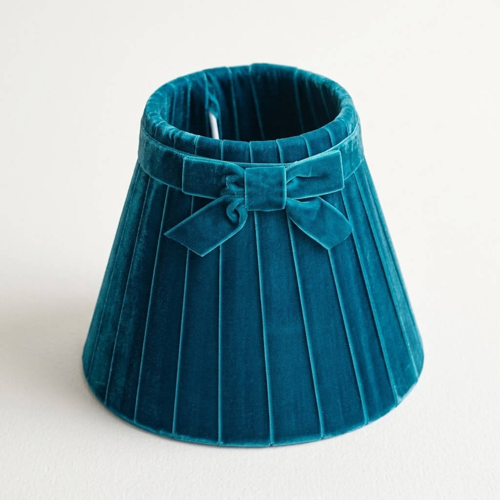 Teal Velvet 7.1" Lampshade