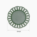 Dark Olive Ceramic Salad Plate