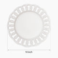 White Ceramic Dinner Plate