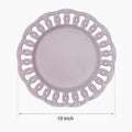 Violet Ceramic Dinner Plates Set of 4