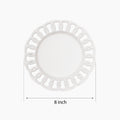 White Ceramic Salad Plates Set of 4