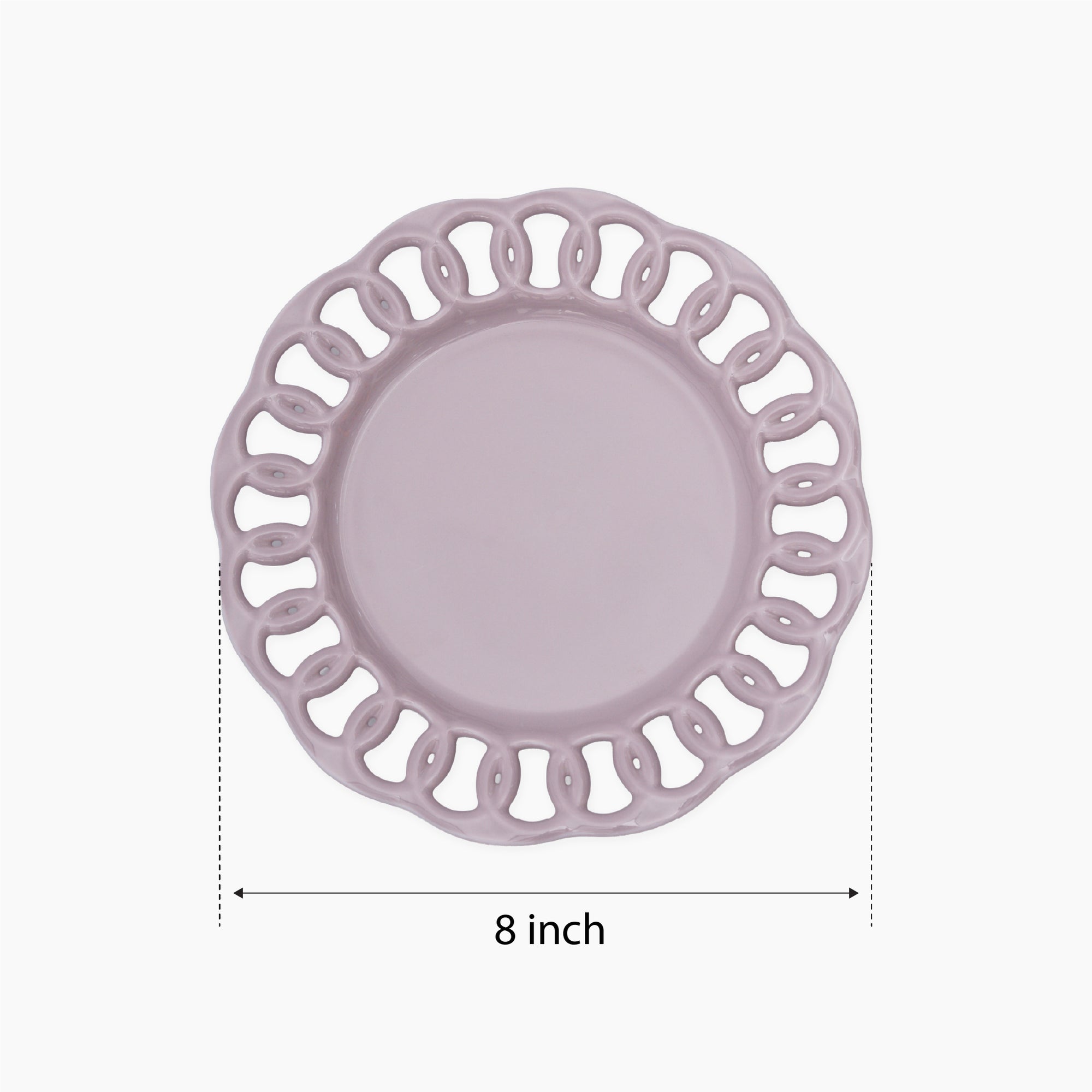 Violet Ceramic Salad Plate
