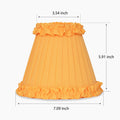 Marigold Frilled Fabric Lampshade