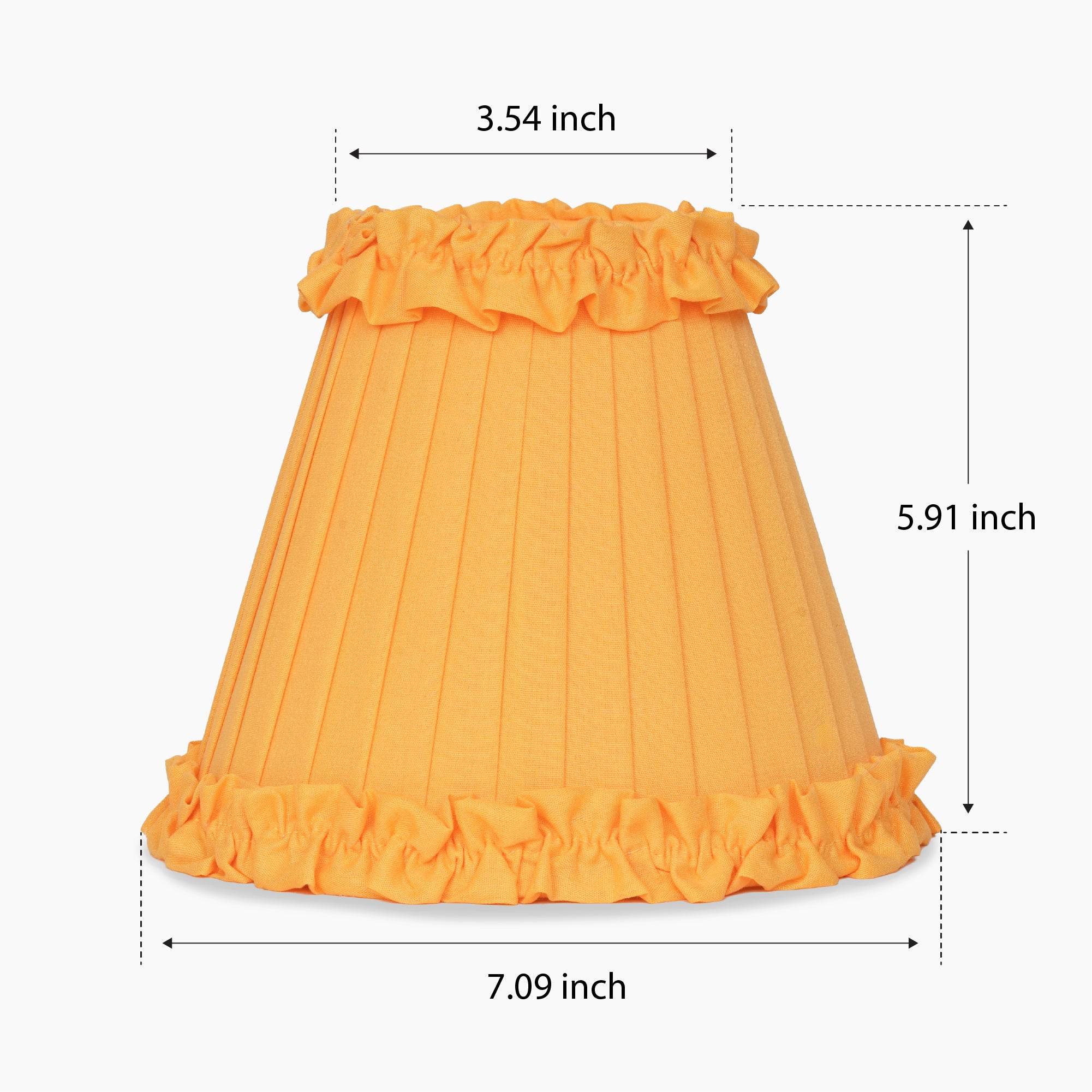 Marigold Frilled Fabric Lampshade