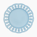 Baby Blue Ceramic Dinner Plate Set for 1