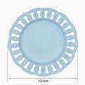 Baby Blue Ceramic Dinner Plates Set of 4