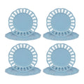 BABY BLUE DINNER AND SALAD PLATES SET