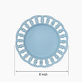 Baby Blue Ceramic Salad Plates Set of 4