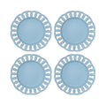 Baby Blue Ceramic Salad Plates Set of 4