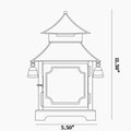 CHINOISERIE Red Pagoda Lantern