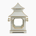 CHINOISERIE Ivory Pagoda Lantern 11.5" Set of 2
