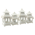 CHINOISERIE Ivory Pagoda Lantern Set of 4