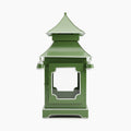 CHINOISERIE Green Pagoda Lantern 13" Set of 2
