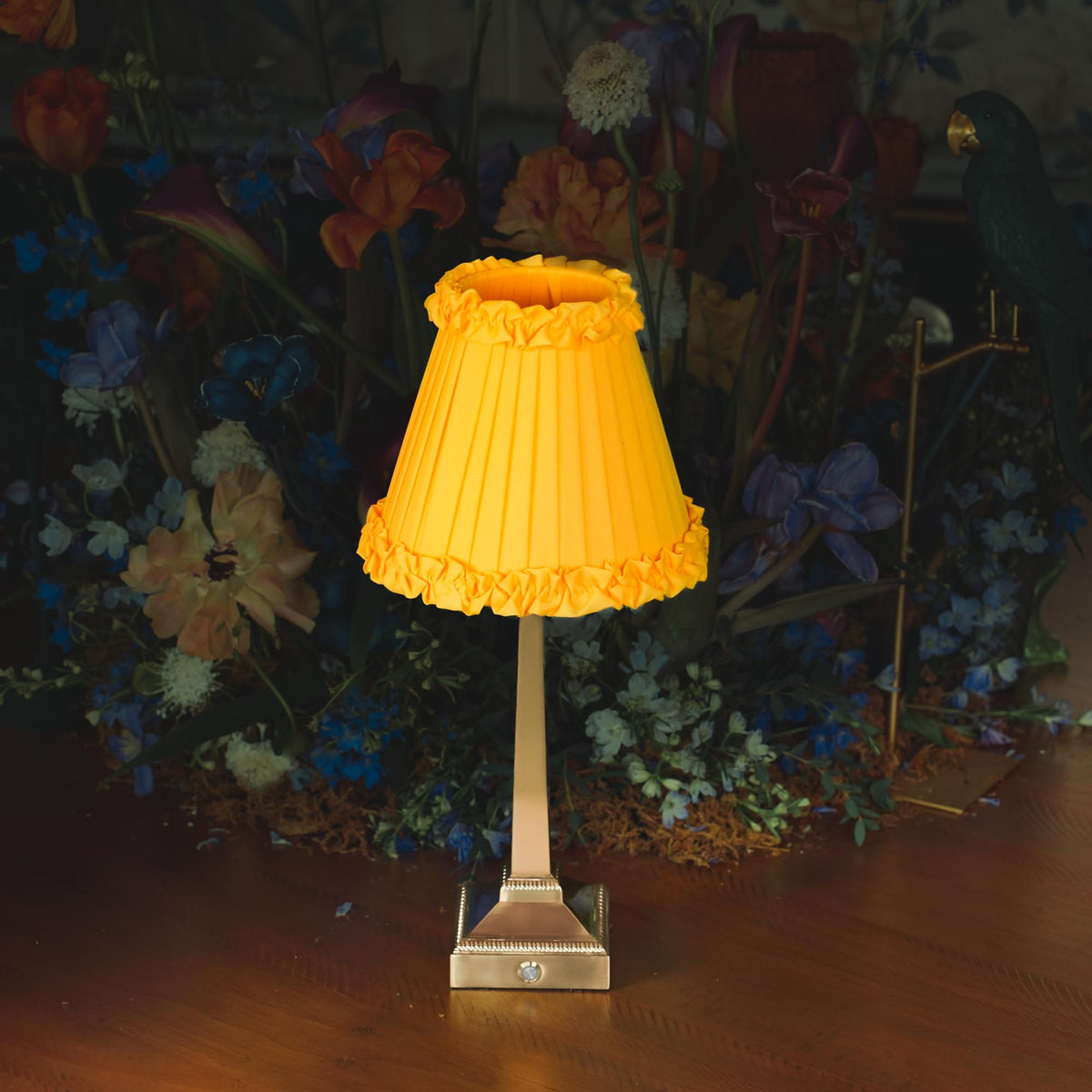 Marigold Frilled Fabric Lampshade