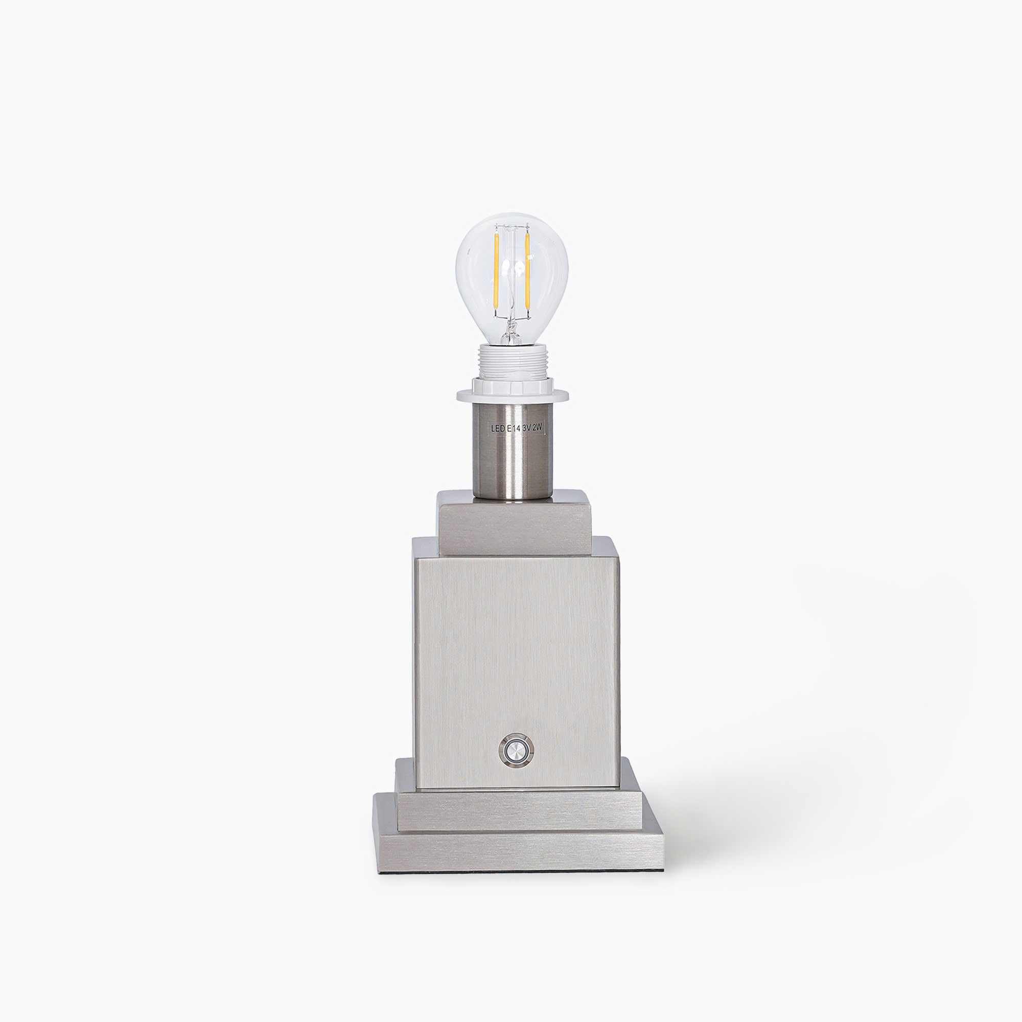 OSCAR Silver Rechargeable Lamp