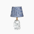 CINDERELLA RECHARGEABLE LAMP WITH VERDANT WILLOW ARTISAN SILK LAMPSHADE