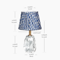 CINDERELLA RECHARGEABLE LAMP WITH VERDANT WILLOW ARTISAN SILK LAMPSHADE