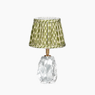 CINDERELLA RECHARGEABLE LAMP WITH ORIENTAL GARDENIA SILK LAMPSHADE