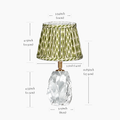 CINDERELLA RECHARGEABLE LAMP WITH ORIENTAL GARDENIA SILK LAMPSHADE