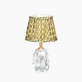 CINDERELLA RECHARGEABLE LAMP WITH ORIENTAL GARDENIA SILK LAMPSHADE