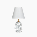 CINDERELLA RECHARGEABLE LAMP WITH CLASSIC WHITE LINEN LAMPSHADE