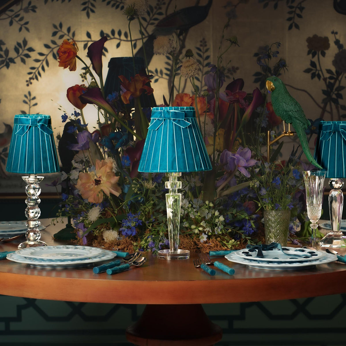 Teal Velvet 5.5"Lampshade