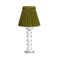 LANCELOT Rechargeable Lamp with 7.1" Olive Green Lampshade