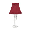 ARTHUR RECHARGEABLE LAMP WITH RED WINE FABRIC LAMPSHADE
