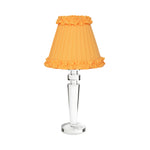 ARTHUR Rechargeable Lamp with Marigold Frilled Fabric Lampshade