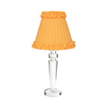 ARTHUR RECHARGEABLE LAMP WITH MARIGOLD FRILLED FABRIC LAMPSHADE