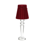 ARTHUR Rechargeable Lamp with 5.5" Vampire Velvet Lampshade
