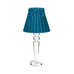 ARTHUR Rechargeable Lamp with 7.1" Teal Velvet Lampshade