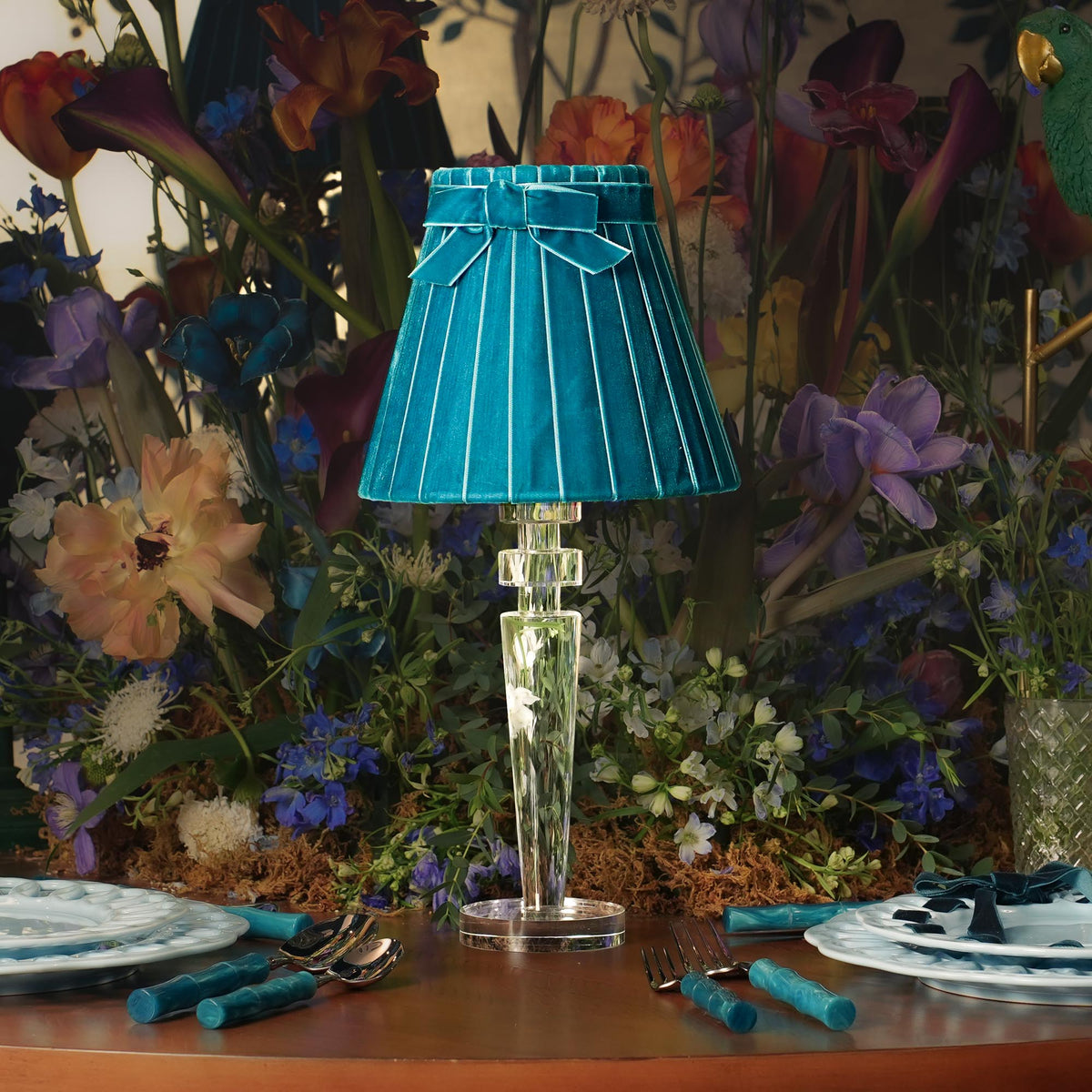 Teal Velvet 5.5"Lampshade