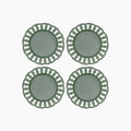 Dark Olive Salad Plates Set of 4