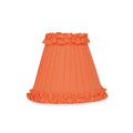 Vermilion Frilled Fabric Lampshade