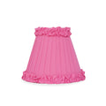 Fuchsia Frilled Fabric Lampshade