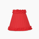 Red Brick Frilled Fabric Lampshade