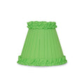 Lime Green Frilled Fabric Lampshade