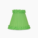 Lime Green Frilled Fabric Lampshade