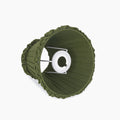 Olive Green Frilled Fabric Lampshade