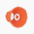 Vermilion Frilled Fabric Lampshade