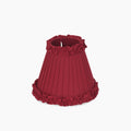 Red Wine Frilled Fabric Lampshade