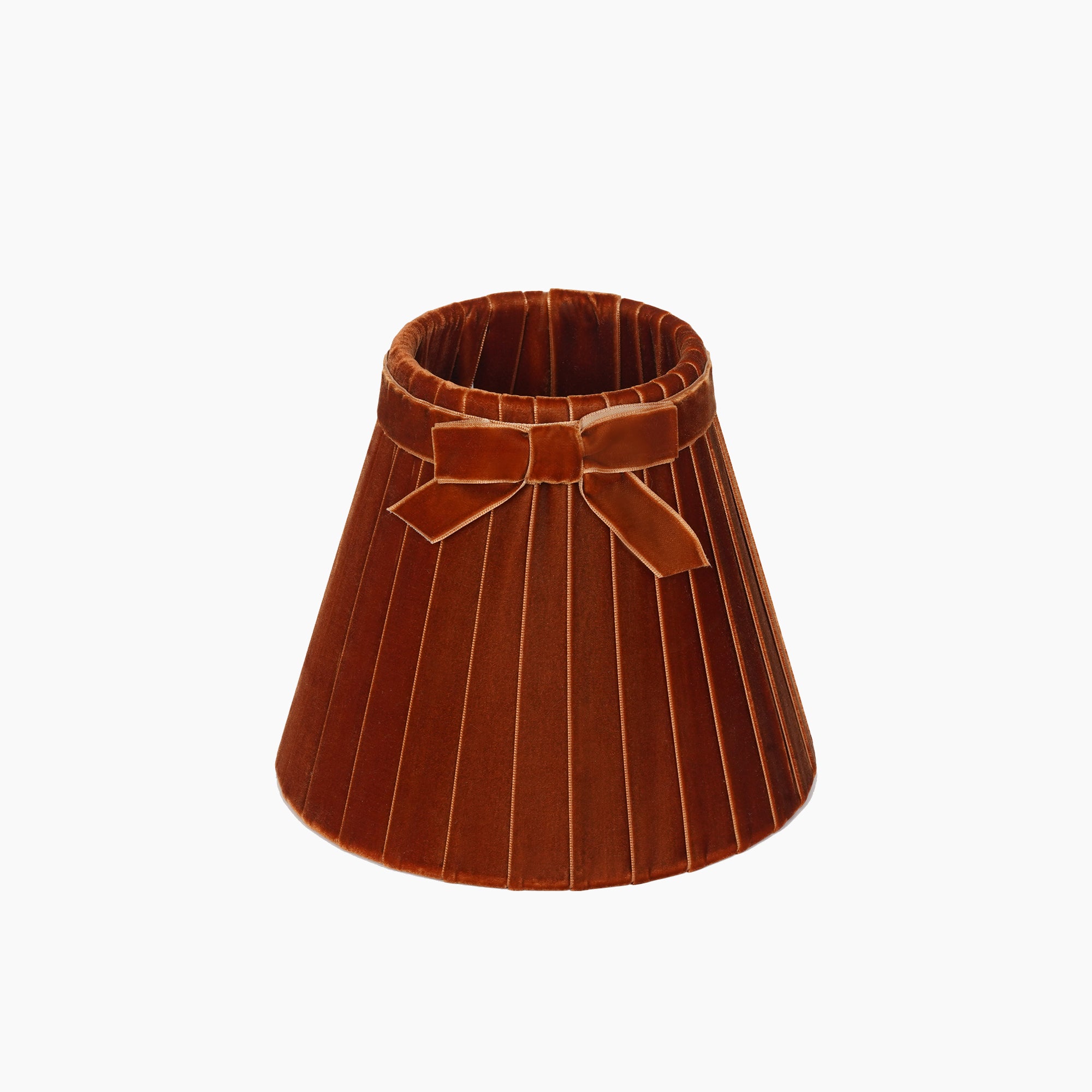 Burnt Orange Velvet 7.1" Lampshade
