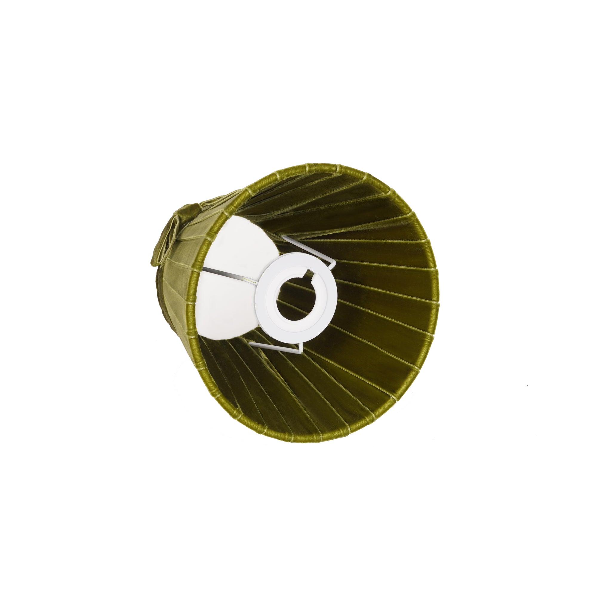 Olive Green Velvet 7.1" Lampshade